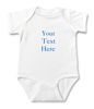 Picture of Personalized Photo Face Short - Sleeve Baby Onesies - Custom Face Baby Onesie - Baby Bodysuits - Onesies Infant Bodysuit with Personalized Name & Color - Personalized Text & Color