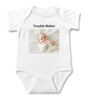 Picture of Personalized Photo Face Short - Sleeve Baby Onesies - Custom Face Baby Onesie - Baby Bodysuits - Onesies Infant Bodysuit with Personalized Name & Color - Custom Text & Photo