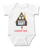 Picture of Personalized Photo Face Short - Sleeve Baby Onesies - Custom Face Baby Onesie - Baby Bodysuits - Onesies Infant Bodysuit with Personalized Name & Color - Spire House