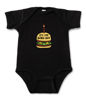 Picture of Personalized Photo Face Short - Sleeve Baby Onesies - Custom Face Baby Onesie - Baby Bodysuits - Onesies Infant Bodysuit with Personalized Name & Color - Hamburger