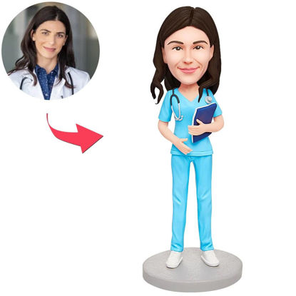 Picture of Custom Bobbleheads: Female Obstetrician and Gynecologist | Personalized Bobbleheads for the Special Someone as a Unique Gift Idea｜Best Gift Idea for Birthday, Thanksgiving, Christmas etc.