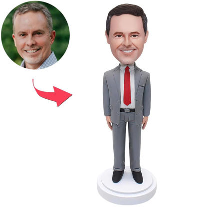Picture of Custom Bobbleheads: Manager In Office | Personalized Bobbleheads for the Special Someone as a Unique Gift Idea｜Best Gift Idea for Birthday, Thanksgiving, Christmas etc.