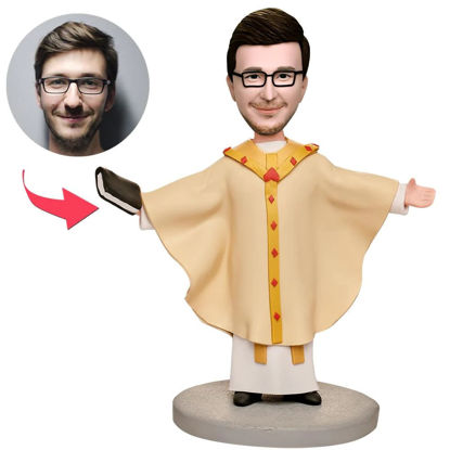 Picture of Custom Bobbleheads: Religious Priest | Personalized Bobbleheads for the Special Someone as a Unique Gift Idea｜Best Gift Idea for Birthday, Thanksgiving, Christmas etc.