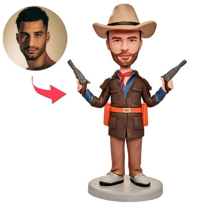 Picture of Custom Bobbleheads: Cowboy Killer | Personalized Bobbleheads for the Special Someone as a Unique Gift Idea｜Best Gift Idea for Birthday, Thanksgiving, Christmas etc.