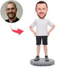 Picture of Custom Bobbleheads: Men In Casual Men's Clothing | Personalized Bobbleheads for the Special Someone as a Unique Gift Idea｜Best Gift Idea for Birthday, Thanksgiving, Christmas etc.