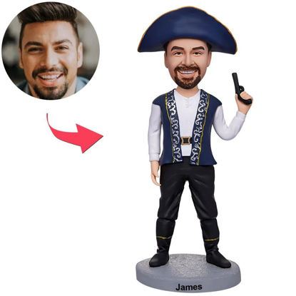 Picture of Custom Bobbleheads: Halloween Gifts - Men Pirate | Personalized Bobbleheads for the Special Someone as a Unique Gift Idea｜Best Gift Idea for Birthday, Thanksgiving, Christmas etc.