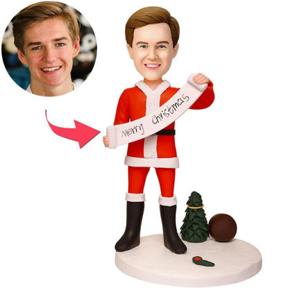 Picture of Custom Bobbleheads: Merry Christmas Men | Personalized Bobbleheads for the Special Someone as a Unique Gift Idea｜Best Gift Idea for Birthday, Thanksgiving, Christmas etc.