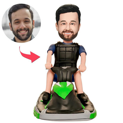 Picture of Custom Bobbleheads: Men's Motorboat | Personalized Bobbleheads for the Special Someone as a Unique Gift Idea｜Best Gift Idea for Birthday, Thanksgiving, Christmas etc.