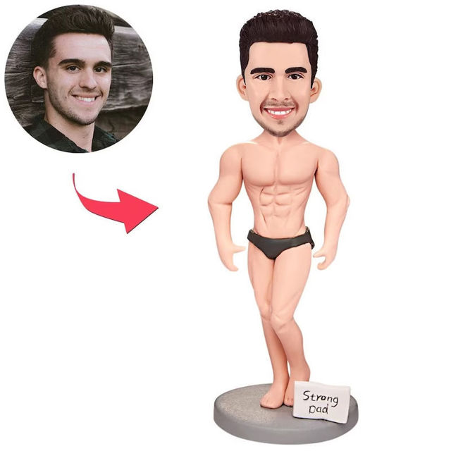 Picture of Custom Bobbleheads: Muscular-Man| Personalized Bobbleheads for the Special Someone as a Unique Gift Idea｜Best Gift Idea for Birthday, Thanksgiving, Christmas etc.