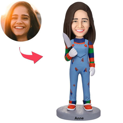 Picture of Custom Bobbleheads: No Shouting! Horrifying Women| Personalized Bobbleheads for the Special Someone as a Unique Gift Idea｜Best Gift Idea for Birthday, Thanksgiving, Christmas etc.