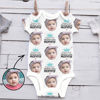 Picture of Personalized Photo Face Short - Sleeve Baby Onesies - Custom Face Baby Onesie - Baby Bodysuits - Happy First Mother's Day