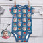 Picture of Personalized Photo Face Short - Sleeve Baby Onesies - Custom Face Baby Onesie - Baby Bodysuits  - I LOVE DAD