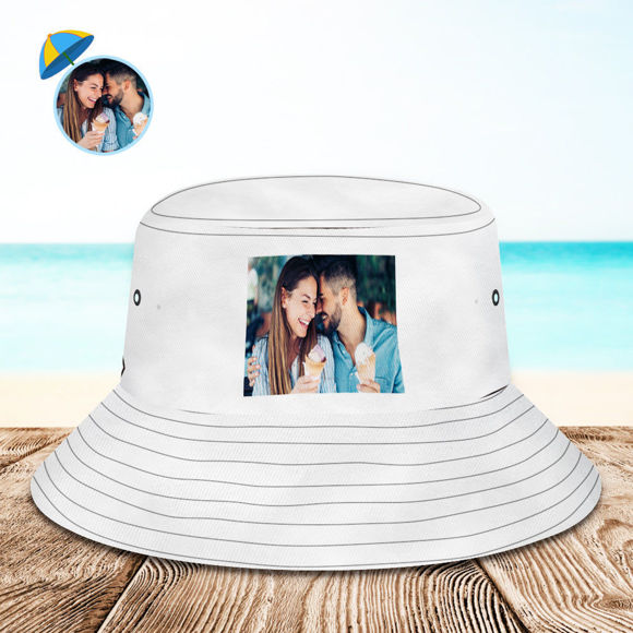 Picture of Personalized Red Lip Hawaiian Fisherman Hat | Personalized Photo | Valentine's Day Gift | Best Gifts Idea for Birthday, Thanksgiving, Christmas etc.