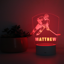 Picture of Custom Name Night Light With Colorful LED Lighting | Multicolor Ice Hockey Player Night Light With Personalized Name  | Best Gifts Idea for Birthday, Thanksgiving, Christmas etc.