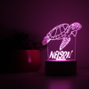 Picture of Custom Name Night Light With Colorful LED Lighting | Multicolor Turtle Night Light With Personalized Name | Best Gifts Idea for Birthday, Thanksgiving, Christmas etc.
