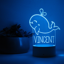 Picture of Custom Name Night Light With Colorful LED Lighting | Multicolor Whale Night Light With Personalized Name  | Best Gifts Idea for Birthday, Thanksgiving, Christmas etc.