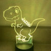 Picture of Custom Name Night Light With Colorful LED Lighting | Multicolor Dinosaur Boy Night Light With Personalized Name   | Best Gifts Idea for Birthday, Thanksgiving, Christmas etc.