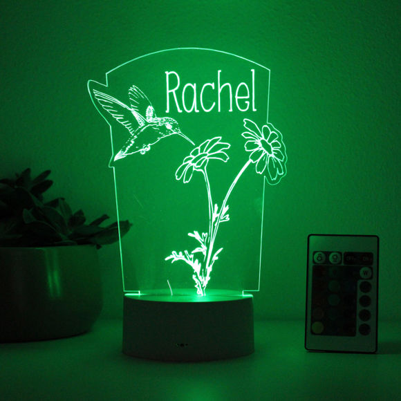 Picture of Custom Name Night Light With Colorful LED Lighting | Multicolor Flowers Light With Personalized Name   | Best Gifts Idea for Birthday, Thanksgiving, Christmas etc.