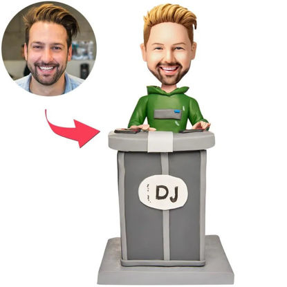 Picture of Custom Bobbleheads: DJ Music Playing Machine | Personalized Bobbleheads for the Special Someone as a Unique Gift Idea｜Best Gift Idea for Birthday, Thanksgiving, Christmas etc.