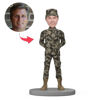 Picture of Custom Bobbleheads: Army Soldier in Uniform | Personalized Bobbleheads for the Special Someone as a Unique Gift Idea｜Best Gift Idea for Birthday, Thanksgiving, Christmas etc.