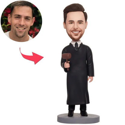 Picture of Custom Bobbleheads: Judge | Personalized Bobbleheads for the Special Someone as a Unique Gift Idea｜Best Gift Idea for Birthday, Thanksgiving, Christmas etc.