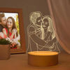 Picture of Custom Wooden Cylinder Base 3D Night Lamp for Your Love Ones | Best Gifts Idea for Birthday, Thanksgiving, Christmas etc.