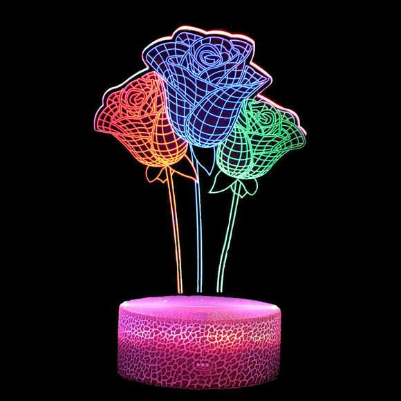 Picture of Colourful 3D Illusion LED Night Lights in Various Shapes | Best Gifts for Kids | Best Gifts Idea for Birthday, Thanksgiving, Christmas etc.
