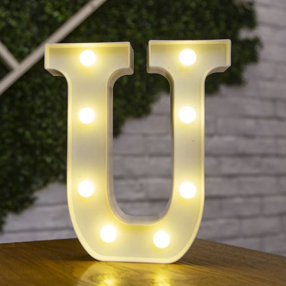 Picture of INS Hot Selling 26 English Alphabet Lights LED Modeling Lights Surprise Decor for Wedding, Birthday, Proposal etc.