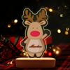 Picture of Cartoon Reindeer Snowman Night Light with Irregular Shape - Personalized It With Your Kid's Name - Best Gift Idea for Birthday, Thanksgiving, Christmas etc.