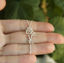 Picture of Custom Name Necklace 925 Sterling Silver Personalized Simple Moon Birth Floral Pendant Name Necklace Copper