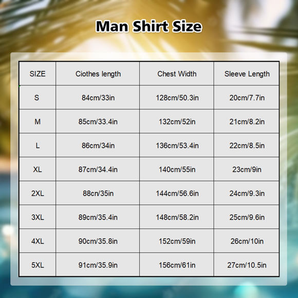 Picture of Custom Men's Hawaiian Shirts with Company Logo - Personalized Short Sleeve Button Down Hawaiian Shirt for Summer Beach Party - Green Leaves