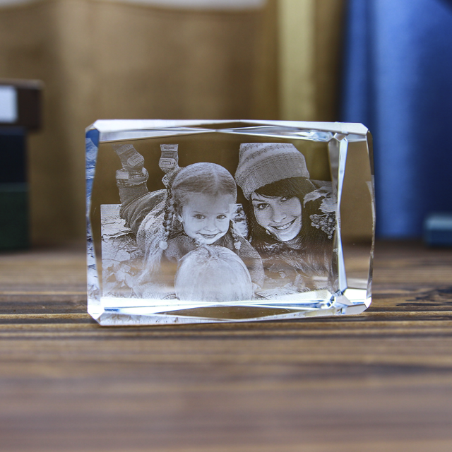 Picture of Custom Photo 3D Laser Crystal: Landscape | Personalized 3D Photo Laser Crystal | Unique Gift for Birthday Wedding Christmas etc.