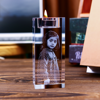 Picture of Custom Photo 3D Laser Crystal: Candlestick | Personalized 3D Photo Laser Crystal | Unique Gift for Birthday Wedding Christmas etc.