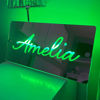 Picture of Personalized Name LED Neon Mirror | Customized Illuminated Name Mirror | LED Customized Neon Lighting Bedroom Sign | Best Gifts
