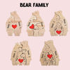 Picture of Custom Wooden Bear Family Puzzle - Personalized Wooden Bear Puzzle w/ Family Names - Family Keepsake Gift - Best Home Decor Gifts