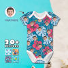 Picture of Customized Baby Clothing - Personalized Baby Short bodysuits - Personalized Hawaiian Style Baby bodysuits