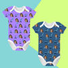 Picture of Customized baby clothing - Personalized avatar baby bodysuits - Customized short sleeve baby clothes - Beard tie elements