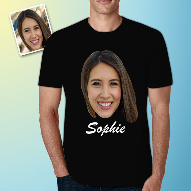 Picture of Customized Avatar Photo T-Shirt – Personalized Photo Text Short Sleeve