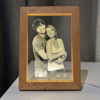 Picture of Custom Crystal Photo With Wooden Light Frame | Personalized Crystal Photo Frame | Unique Gift for Birthday, Wedding, Anniversary & Christmas etc.