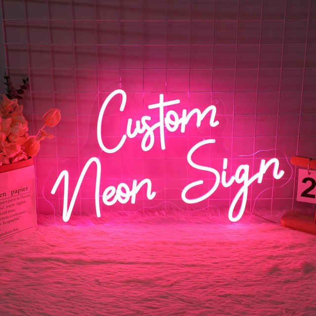 Picture of Custom Neon Signs | Creative Neon Sign Customizable for Wall Decor | Personalized Neon Sign for Wedding or Birthday Party Gifts