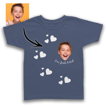 Picture of Custom Photo Short Sleeve T-shirt  - I'm Just a Kid Funny T-shirt Personalized Your Own Image