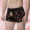 Picture of Custom Face Men's Boxer Briefs - Love Heart Style Underwear - Gift for Husband - Belt Text Boxer Briefs Gift