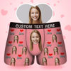 Picture of Custom Face Men's Boxer Briefs - Love Heart Style Underwear - Gift for Husband - Belt Text Boxer Briefs Gift