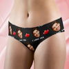 Picture of Custom Face Women's Panties - I Love You Style Underwear - Gifts for Wife and Girlfriend