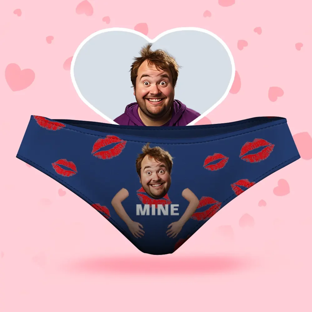 Picture of Custom Face Women's Panties - It's Mine Style Underwear - Gifts for Wife and Girlfriend