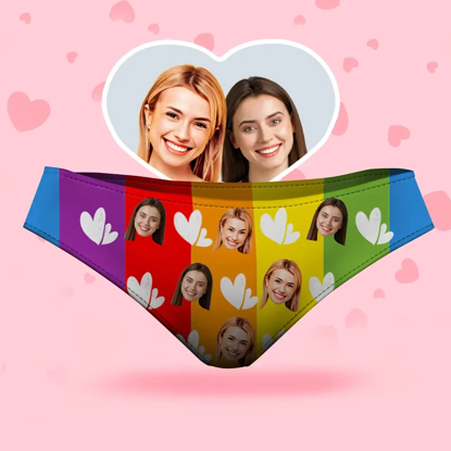 Picture of Custom Face Women's Panties - Love is Love Gift Style Underwear -  Gifts for Wife and Girlfriend
