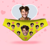 Picture of Custom Face Women's Panties - Pink Heart With His Face Style Underwear - Gifts for Wife and Girlfriend