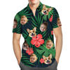 Picture of Custom Photo Hawaiian Shirts & Shorts - Personalized Face Photo Short Sleeve Casual Hawaiian Shirts for Family - Best Summer Beach Party Shirts - Style #11