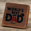 Picture of Custom Father's day Wallet - Personalized Wallet for Dad - Gift for Christmas Birthday