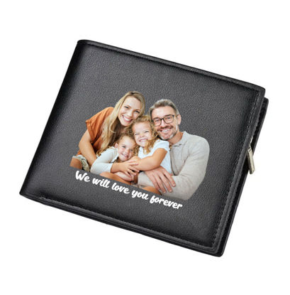 Picture of Custom Photo Trifold Wallet - Personalized Wallet for Loved One - Best Gift for Christmas and Birthday